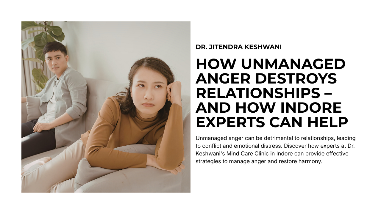 How Unmanaged Anger Destroys Relationships – and How Indore Experts Can Help